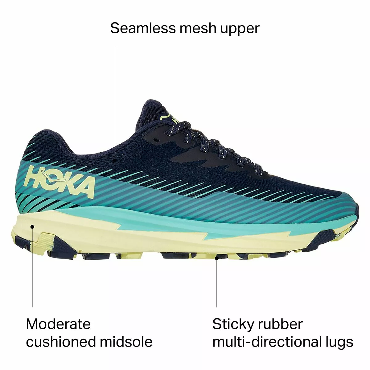 HOKA ONE ONE Torrent 2 Trail Running Shoe Women's 2 HOKA ONE ONE Torrent 2 Trail Running Shoe Women's - Image 2