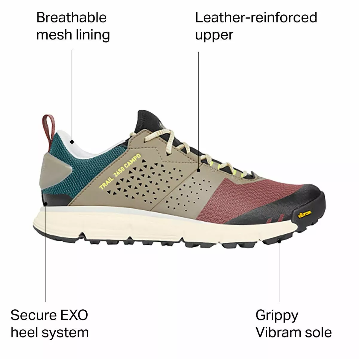 Danner Trail 2650 Campo 3in Hiking Shoe Men's 2 Danner Trail 2650 Campo 3in Hiking Shoe Men's - Image 2