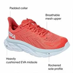 HOKA ONE ONE Clifton Edge Running Shoe Women's -Dannerhoka one one Sales Store HOTCORWHI D6