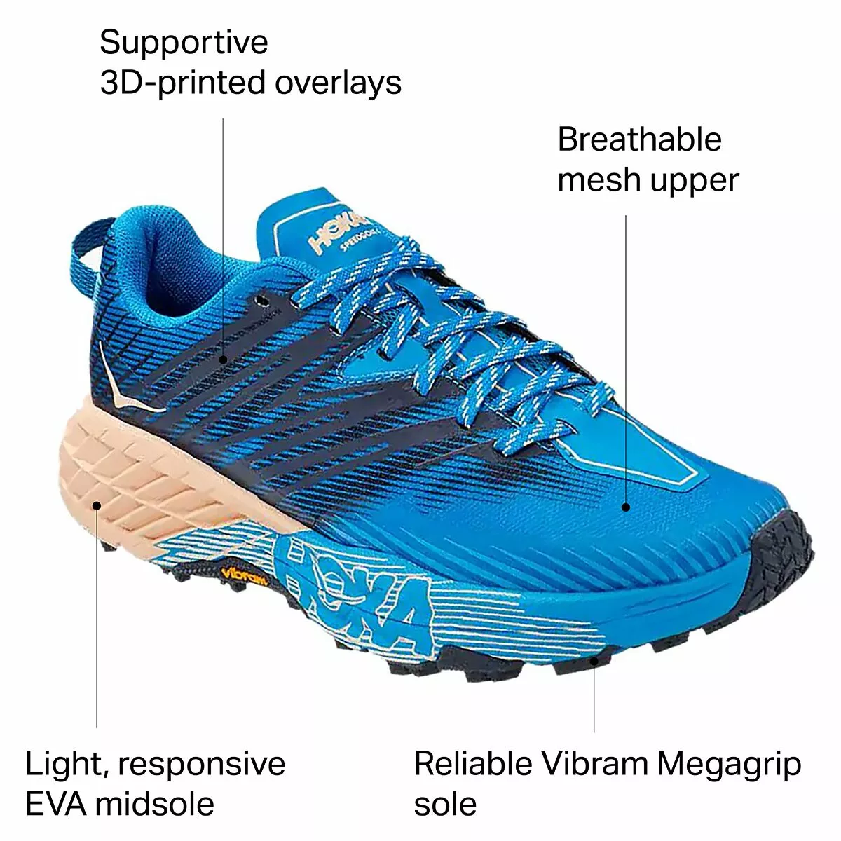 HOKA ONE ONE Speedgoat 4 Trail Running Shoe Women's 37 HOKA ONE ONE Speedgoat 4 Trail Running Shoe Women's - Image 37